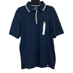 EIGHT BELLS NWT Navy Short Sleeve Polo Shirt XL